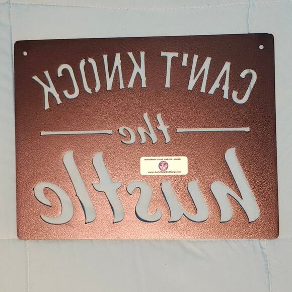 BLACK FRIDAY SALE Metal Wall Art Decor - Brownish Black - Picture 3 of 4